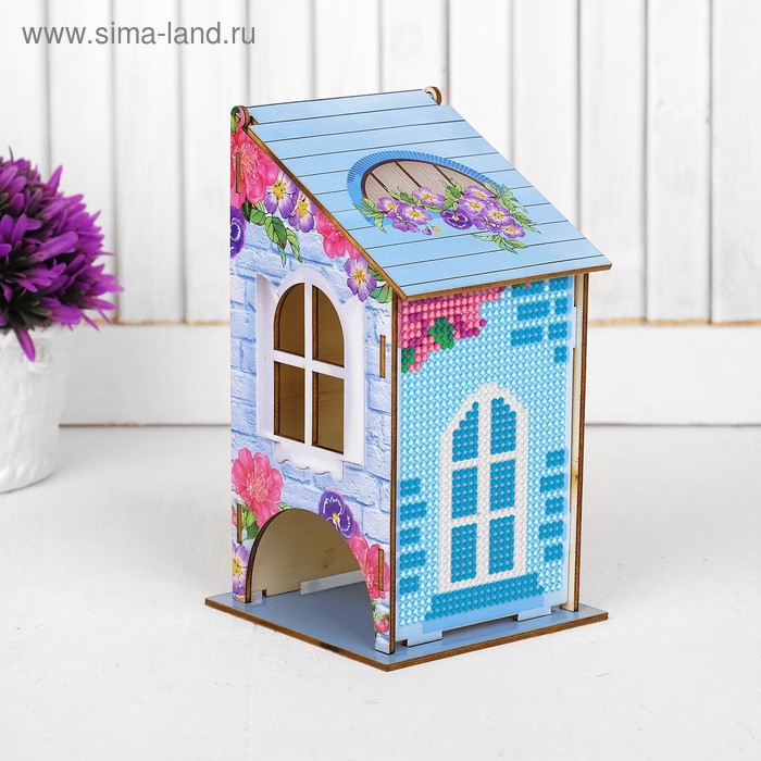 Алмазная мозаика «Чайный домик. Нежность», 17,5 х 8,6 х 8,5 см. Набор для творчества 
Алмазная мозаика «Чайный домик. Нежность», 17,5 х 8,6 х 8,5 см. Набор для творчества