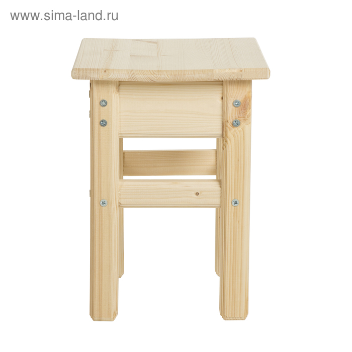 фото Деревянный табурет детский, 300×300×350 мм, массив сосны, без покрытия