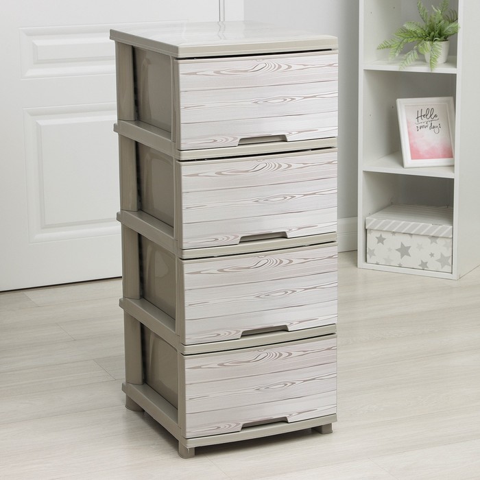 Комод 4-х секционный «Дерево тёмное», цвет бежевый
Комод 4-х секционный «Дерево тёмное», цвет бежевый