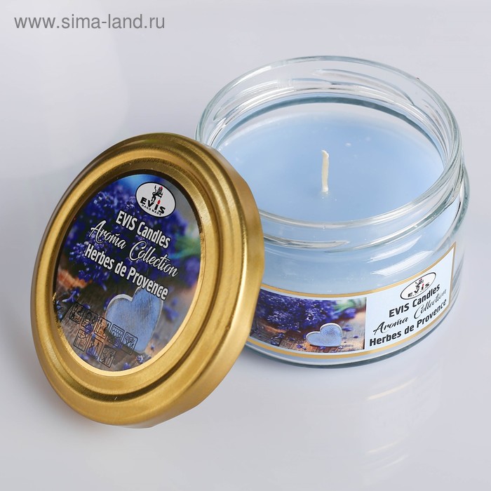 Свеча ароматическая в банке "HERBES DE PROVENCE ", 8,5х6,5 см, 28 ч, 315 г
Свеча ароматическая в банке "HERBES DE PROVENCE ", 8,5х6,5 см, 28 ч, 315 г