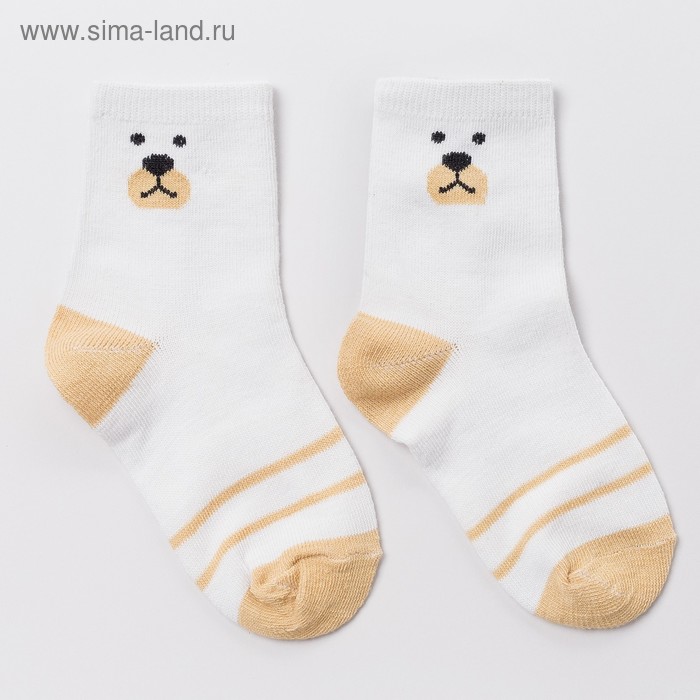Носки детские, "Медвежонок" цвет белый, р-р 12-14
Носки детские, "Медвежонок" цвет белый, р-р 12-14