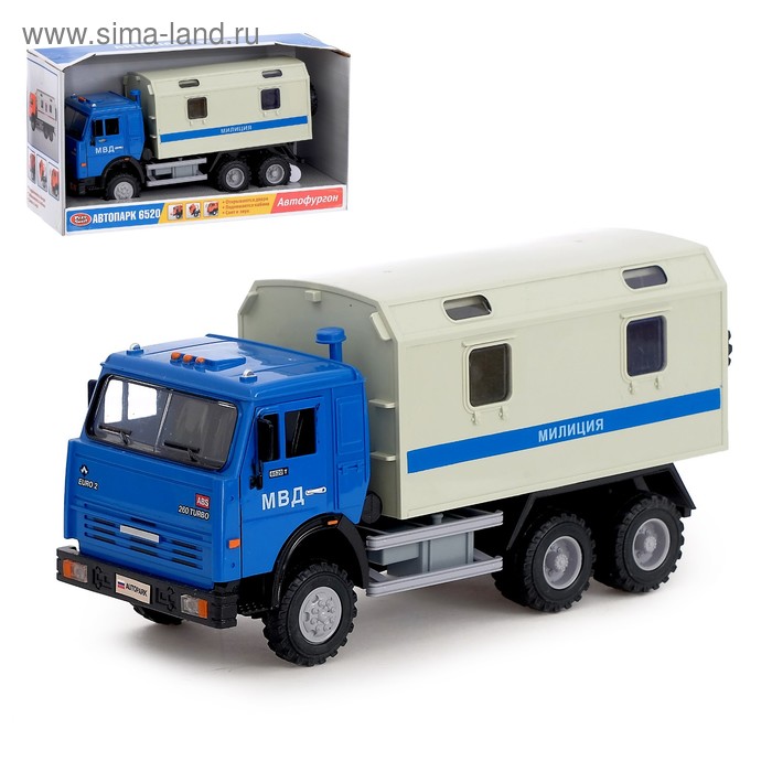 Грузовик инерционный «Полиция», свет и звук
Грузовик инерционный «Полиция», свет и звук