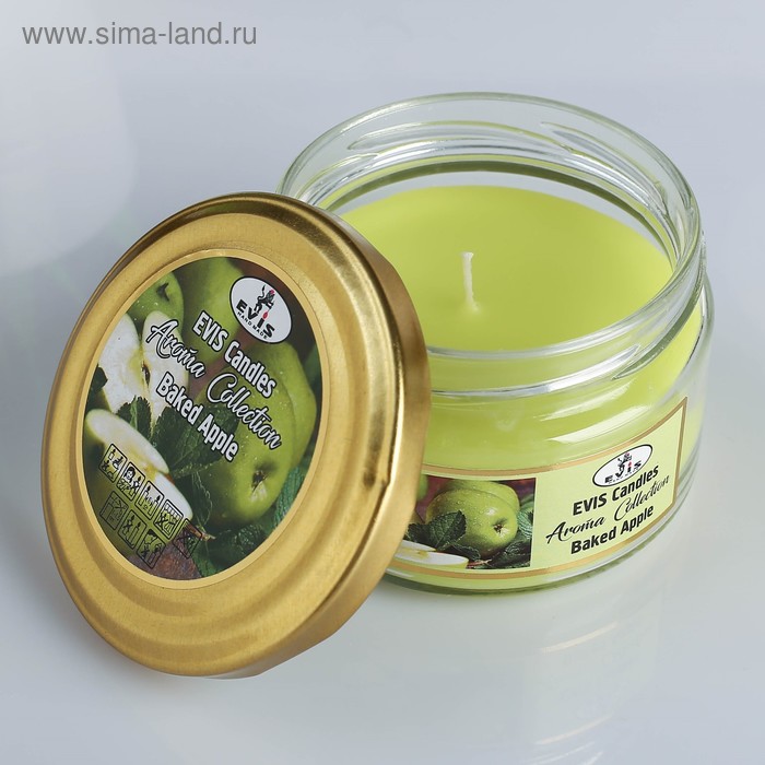 Свеча ароматическая в банке "BAKED APPLE", 8,5х6,5 см, 28 ч, 315 г
Свеча ароматическая в банке "BAKED APPLE", 8,5х6,5 см, 28 ч, 315 г