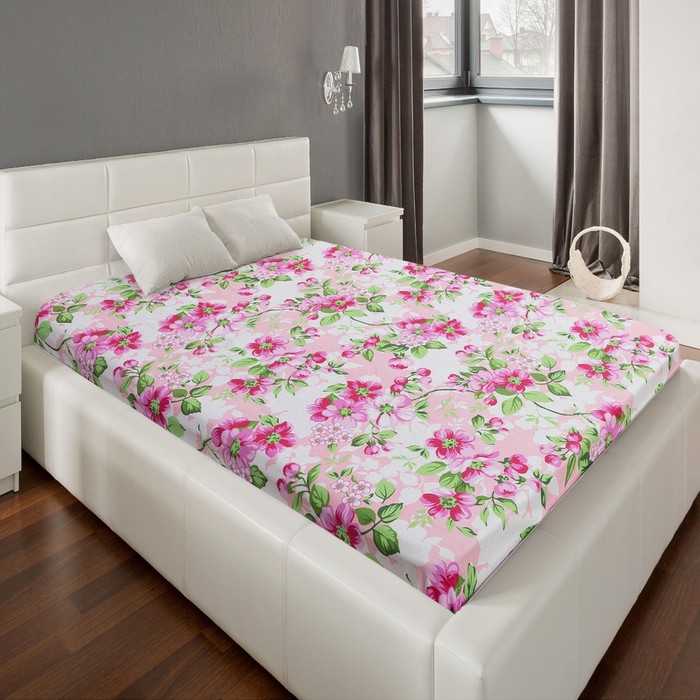 Простыня 1,5 сп Экономь и Я 150×215±3 «Цветы» цв.розовый, 120 г/м², 100%хлопок, бязь 
Простыня 1,5 сп Экономь и Я 150×215±3 «Цветы» цв.розовый, 120 г/м², 100%хлопок, бязь