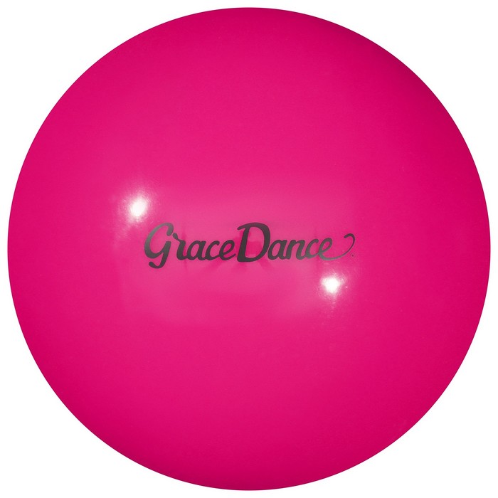 фото Мяч для художественной гимнастики 16,5 см, 280 г, цвет розовый grace dance