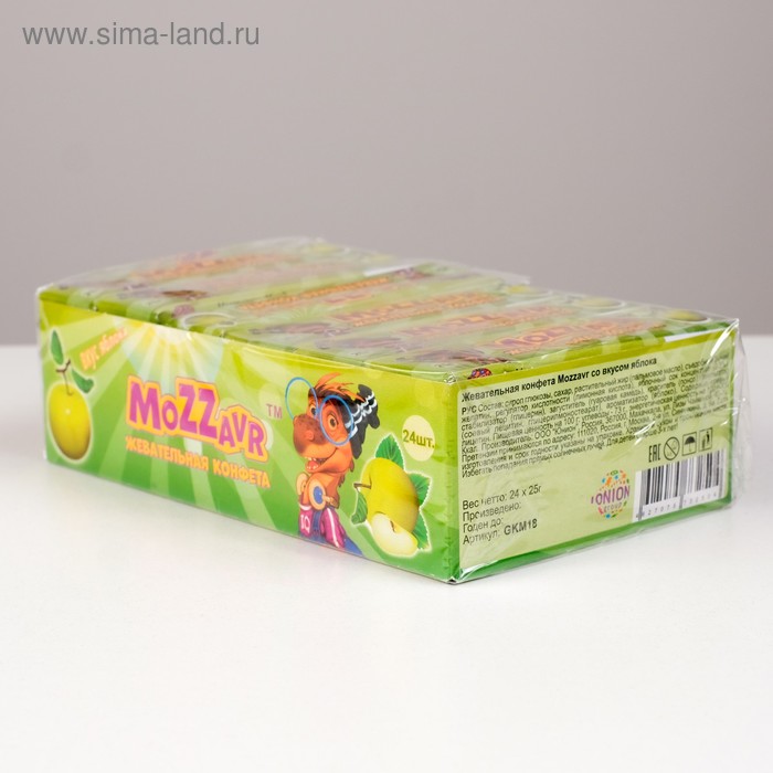 Конфета жевательная Mozzavr со вкусом яблоко, 25 г
Конфета жевательная Mozzavr со вкусом яблоко, 25 г