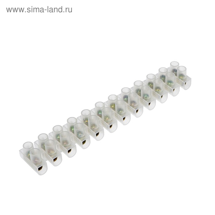 Клеммная колодка винтовая, 12 секций, 4-10 мм², 15 А, полиэтилен, белый
Клеммная колодка винтовая, 12 секций, 4-10 мм², 15 А, полиэтилен, белый