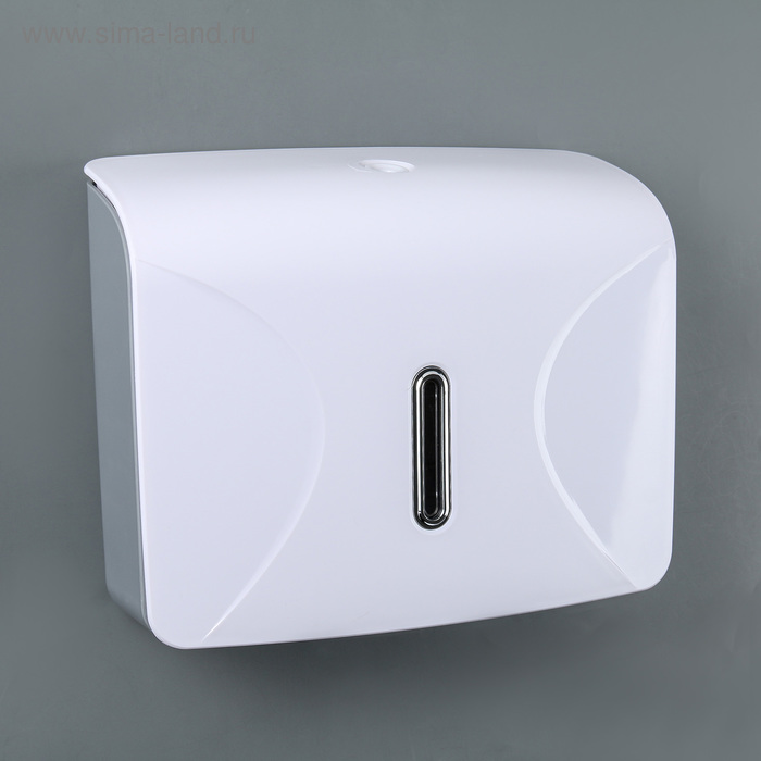 Диспенсер для бумажных полотенец в листах, пластик, цвет белый
Диспенсер для бумажных полотенец в листах, пластик, цвет белый