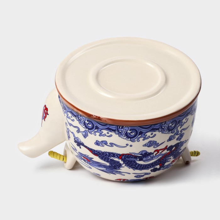 фото Чайник заварочный «синий дракон», 900 мл, с металлическим ситом