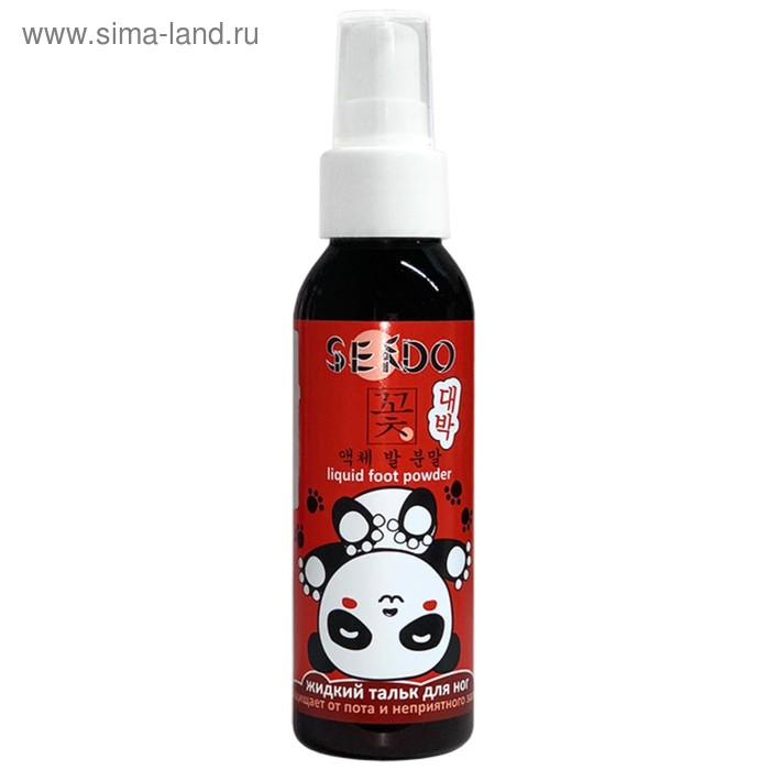 Жидкий тальк для ног Sendo, 100 мл
Жидкий тальк для ног Sendo, 100 мл