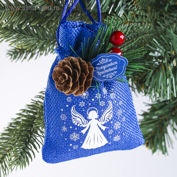 Подвеска-мешочек на ёлку «Снежный ангел»
Подвеска-мешочек на ёлку «Снежный ангел»