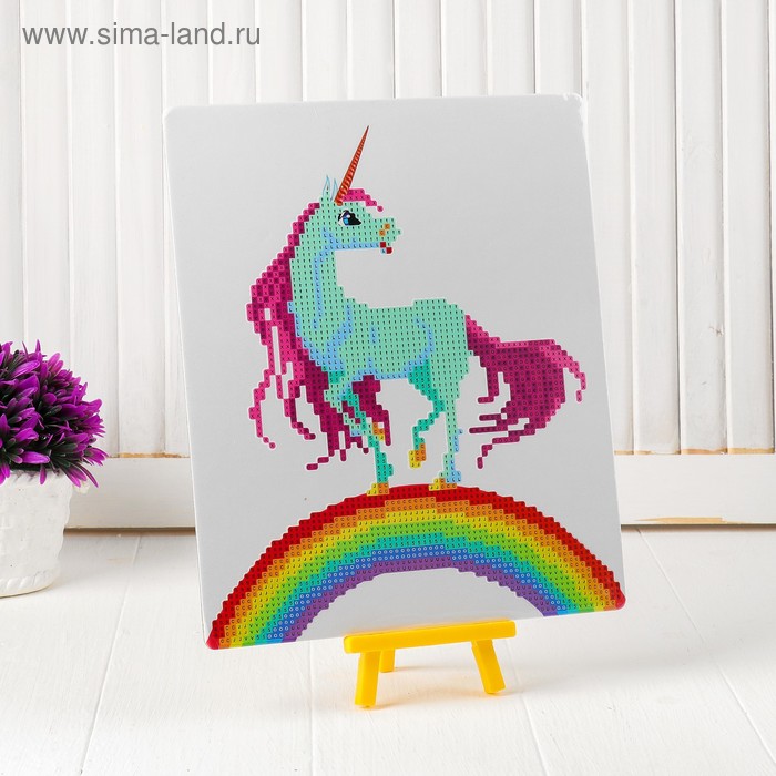 Алмазная вышивка с частичным заполнением «Единорог на радуге» с подставкой, размер картины: 21 × 25 см
Алмазная вышивка с частичным заполнением «Единорог на радуге» с подставкой, размер картины: 21 × 25 см