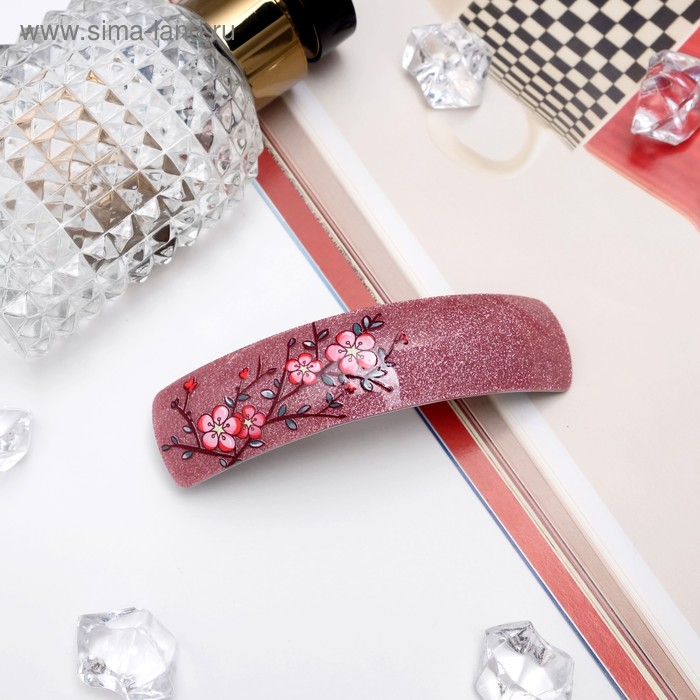 Заколка-автомат для волос "Сакура" 10,5 см прямой блеск, микс
Заколка-автомат для волос "Сакура" 10,5 см прямой блеск, микс