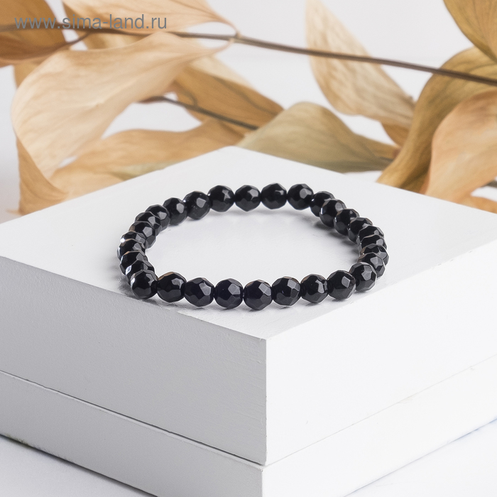 Браслет шар №6 гранёный "Агат чёрный" ,d=5,5см
Браслет шар №6 гранёный "Агат чёрный" ,d=5,5см