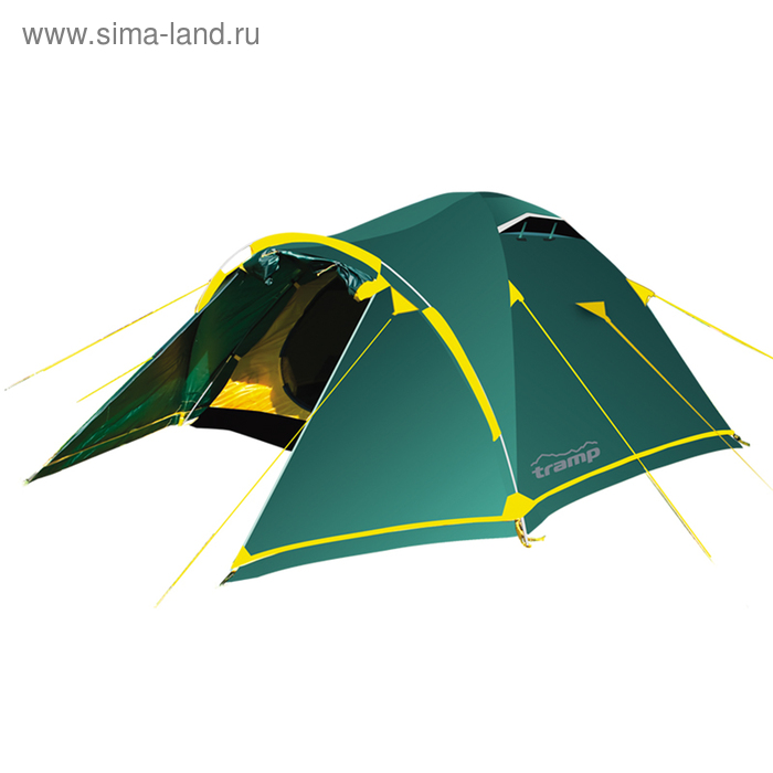 фото Палатка stalker 2 (v2), 300 х 210 х 120 см, цвет зелёный tramp