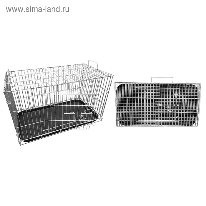 Клетка для животных, с пластиковым поддоном, 39 х 72 х 43 см
Клетка для животных, с пластиковым поддоном, 39 х 72 х 43 см