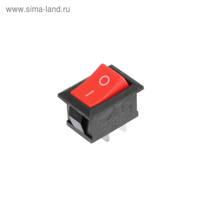 Клавишный выключатель, 250 В, 6 А, ON-OFF, 2c, красный
Клавишный выключатель, 250 В, 6 А, ON-OFF, 2c, красный