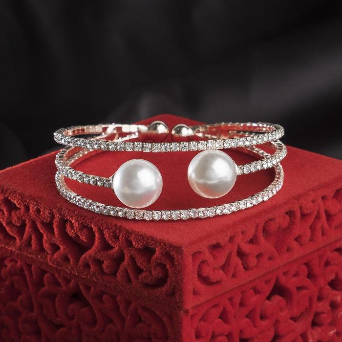 Браслет с жемчугом "Минимализм", цвет белый в розовом золоте,d=5,8см
Браслет с жемчугом "Минимализм", цвет белый в розовом золоте,d=5,8см