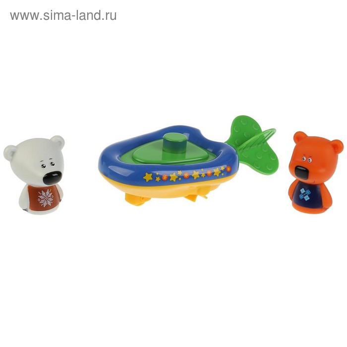 фото Игрушка для купания «ми-ми-мишки. лодка+кеша+тучка», 5,4 см - капитошка
