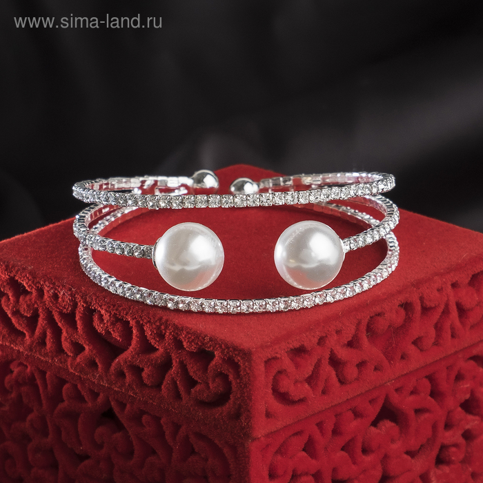 Браслет с жемчугом "Минимализм", цвет белый в серебре
Браслет с жемчугом "Минимализм", цвет белый в серебре