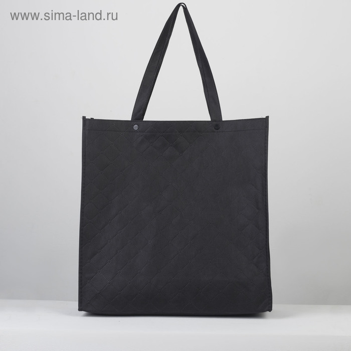 Сумка хозяйственная, отдел на кнопках, цвет чёрный
Сумка хозяйственная, отдел на кнопках, цвет чёрный