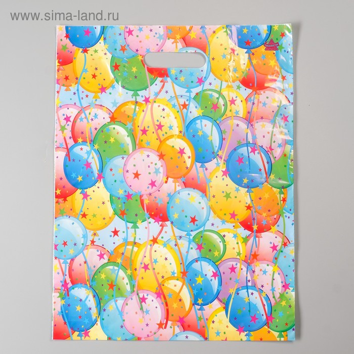Пакет "Воздушные шарики", полиэтиленовый с вырубной ручкой, 40 х 31 см, 30 мкм
Пакет "Воздушные шарики", полиэтиленовый с вырубной ручкой, 40 х 31 см, 30 мкм