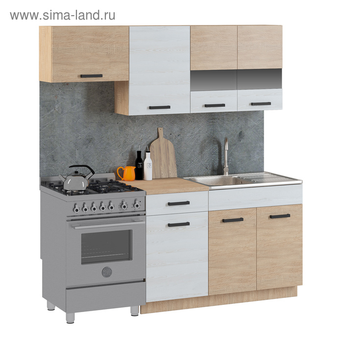 Кухонный гарнитур Алиса Мини Loft Дуб сонома/Сосна белая Loft
Кухонный гарнитур Алиса Мини Loft Дуб сонома/Сосна белая Loft