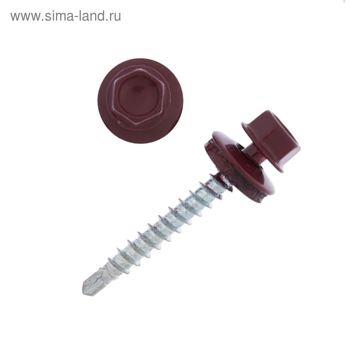 Саморезы кровельные 4.8х38 RAL3005, красный, 200 шт.
Саморезы кровельные 4.8х38 RAL3005, красный, 200 шт.