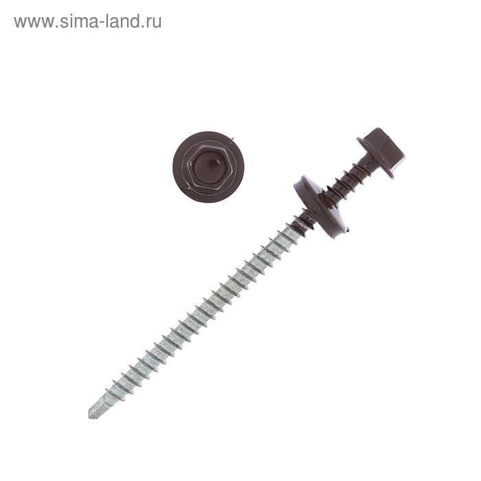 Саморезы кровельные 4.8х76 RAL8017, темно-корич., 100 шт.
Саморезы кровельные 4.8х76 RAL8017, темно-корич., 100 шт.