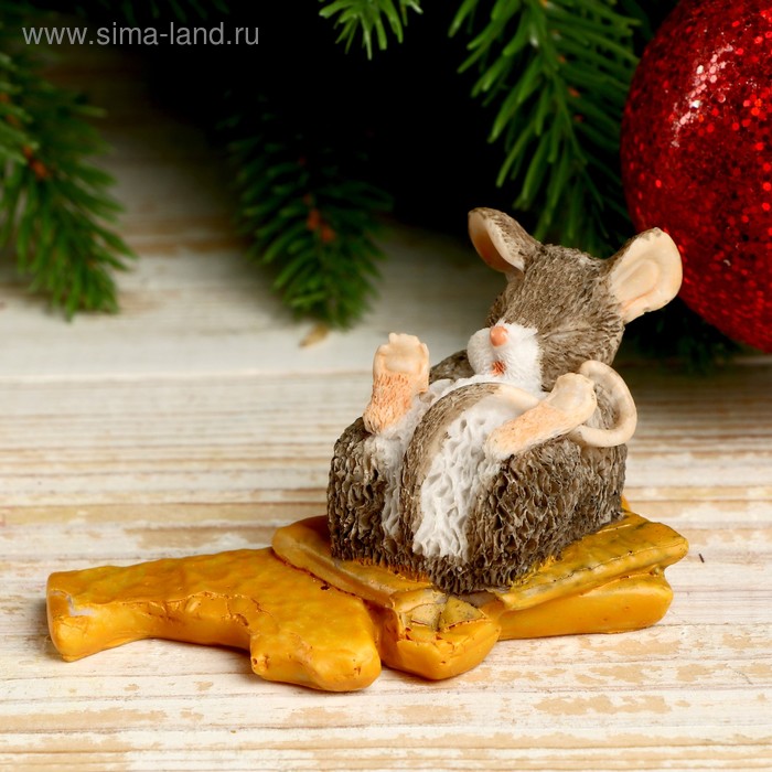 Сувенир полистоун "Спящий мышонок на крекере" 4,7х5х8,8 см
Сувенир полистоун "Спящий мышонок на крекере" 4,7х5х8,8 см