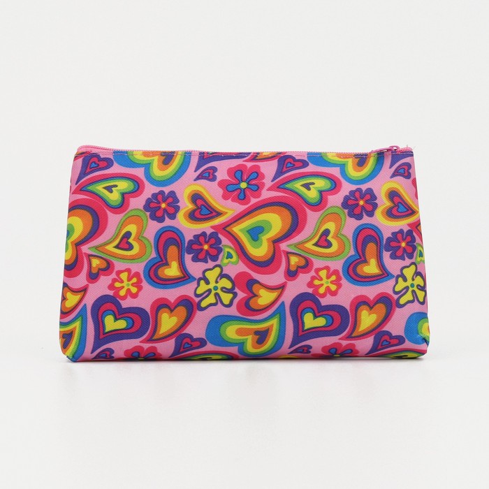 фото Косметичка на молнии, цвет розовый