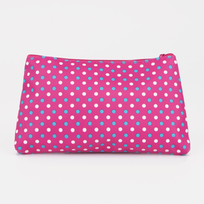 фото Косметичка на молнии, цвет малиновый