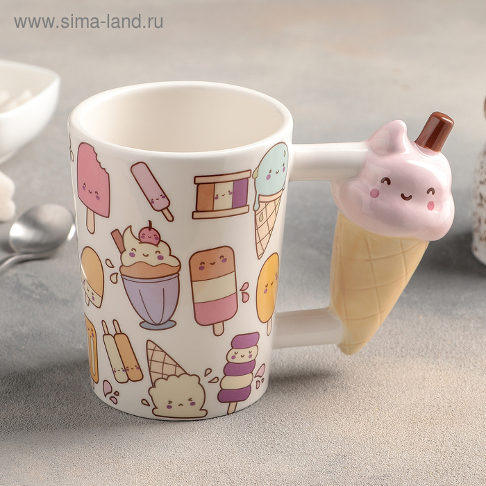 Кружка «Весёлые сладости», 400 мл, цвет белый
Кружка «Весёлые сладости», 400 мл, цвет белый