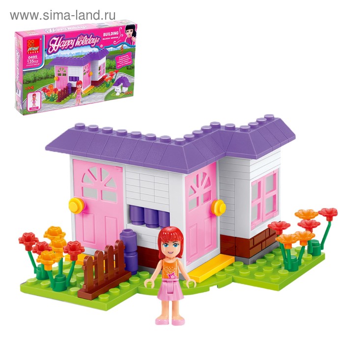 Конструктор «Весёлые выходные. Загородный домик», 135 деталей
Конструктор «Весёлые выходные. Загородный домик», 135 деталей