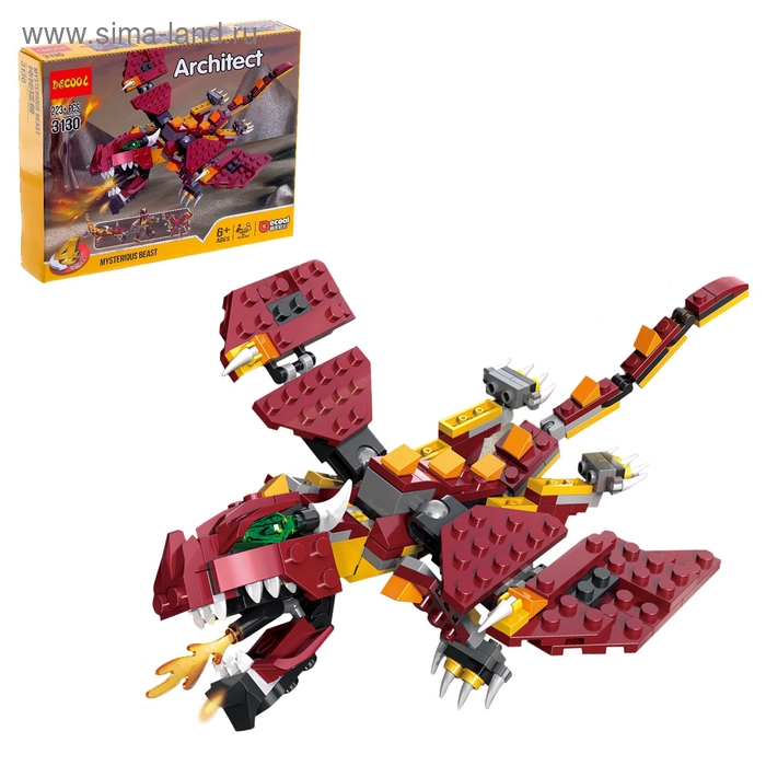 Конструктор блочный «Дино», 4 варианта сборки, 223 детали
Конструктор блочный «Дино», 4 варианта сборки, 223 детали