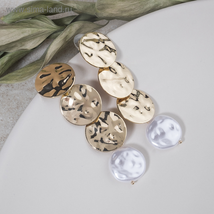 Серьги с жемчугом "Эсфирь", цвет белый в золоте
Серьги с жемчугом "Эсфирь", цвет белый в золоте