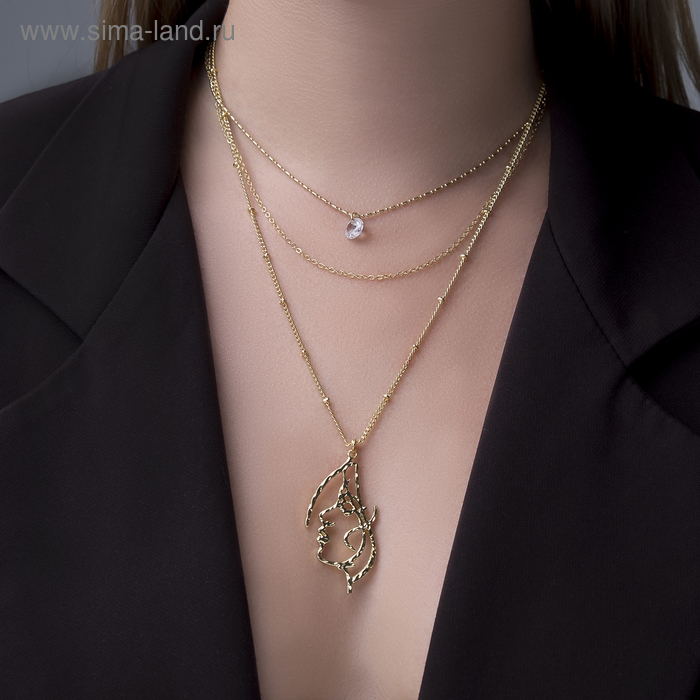 Кулон "Цепь" иллюзион, контур, 3 яруса, цвет золото, 25-50см
Кулон "Цепь" иллюзион, контур, 3 яруса, цвет золото, 25-50см