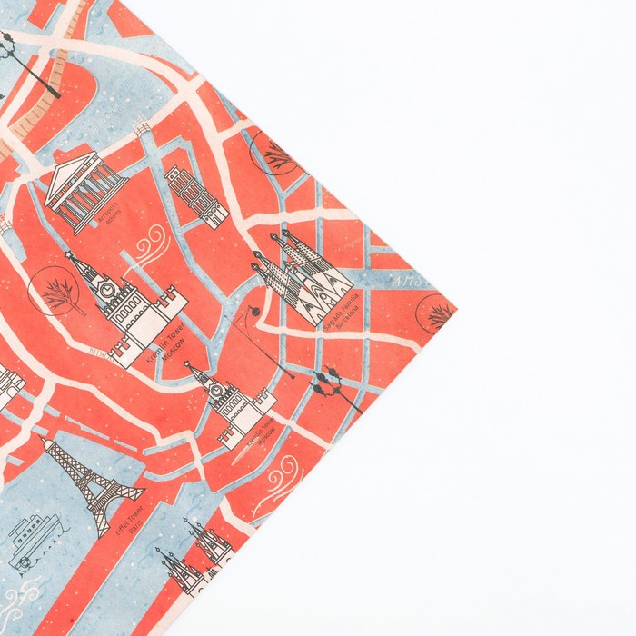 Бумага упаковочная крафтовая «Путешествие», 50 × 70 см
Бумага упаковочная крафтовая «Путешествие», 50 × 70 см