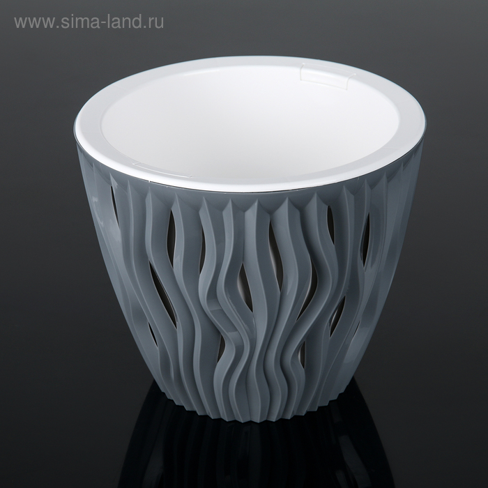 Кашпо со вставкой «Вдохновение», 1,6 л, цвет серый
Кашпо со вставкой «Вдохновение», 1,6 л, цвет серый