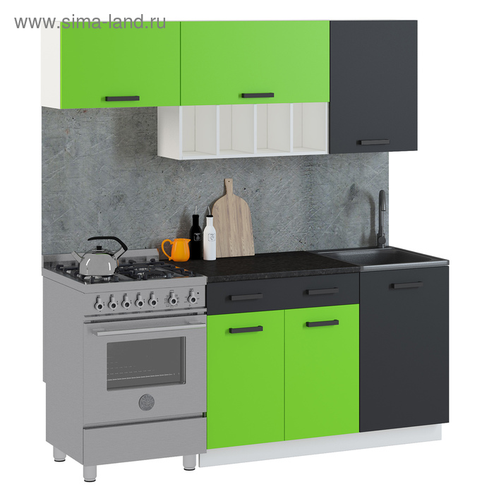Кухонный гарнитур София Мини Mix Зелёный/Антрацит
Кухонный гарнитур София Мини Mix Зелёный/Антрацит