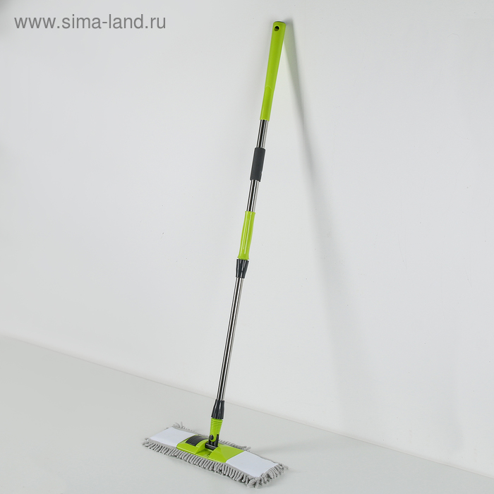 Швабра для мытья пола плоская, 2 насадки из микрофибры 41×12 см, стальной телескопический черенок 94-129 см
Швабра для мытья пола плоская, 2 насадки из микрофибры 41×12 см, стальной телескопический черенок 94-129 см