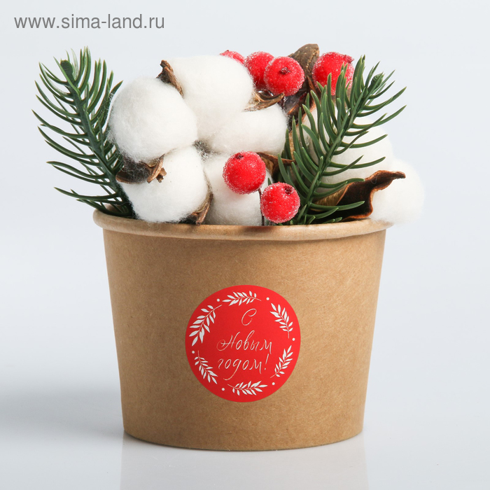 Новогодняя композиция «Классика», природный декор
Новогодняя композиция «Классика», природный декор