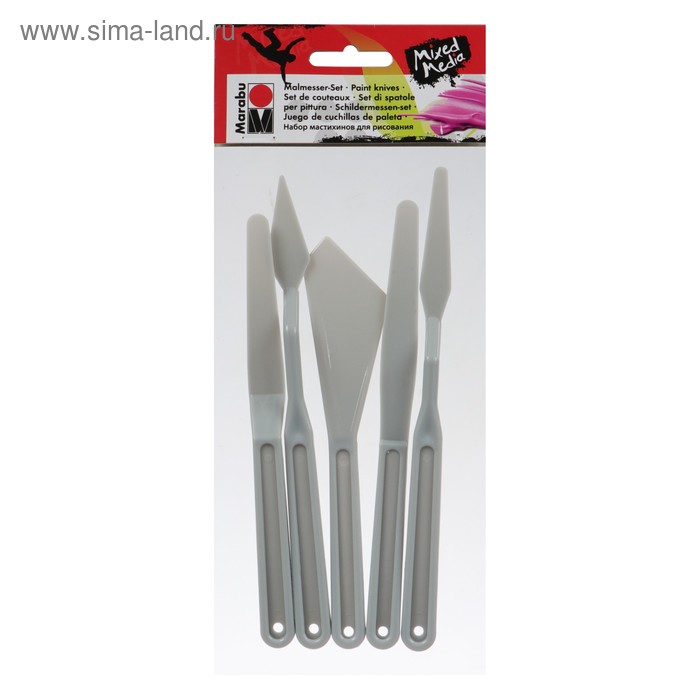 Набор мастихинов, 5 штук, Marabu, пластик
Набор мастихинов, 5 штук, Marabu, пластик