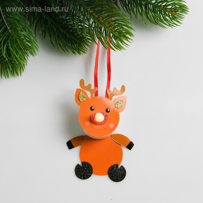 Набор для создания новогодней подвески со светом «Олень с бантиком»
Набор для создания новогодней подвески со светом «Олень с бантиком»