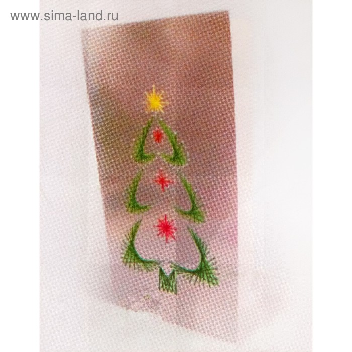 Набор для создания новогодней поздравительной открытки - изонить «Ёлочка»
Набор для создания новогодней поздравительной открытки - изонить «Ёлочка»