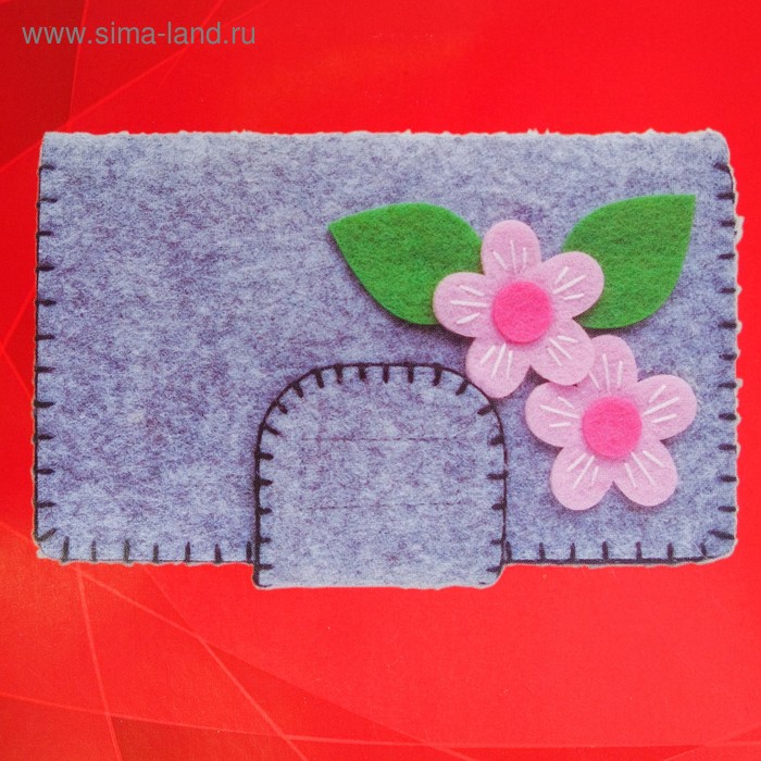 Набор для создания кошелька из фетра «Милые цветочки»
Набор для создания кошелька из фетра «Милые цветочки»