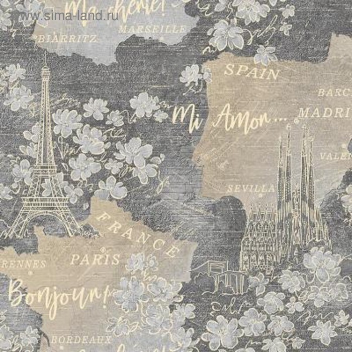 Обои флизелиновые Victoria Stenova Bonjour 888909 серо-чёрный 1.06х10м
Обои флизелиновые Victoria Stenova Bonjour 888909 серо-чёрный 1.06х10м