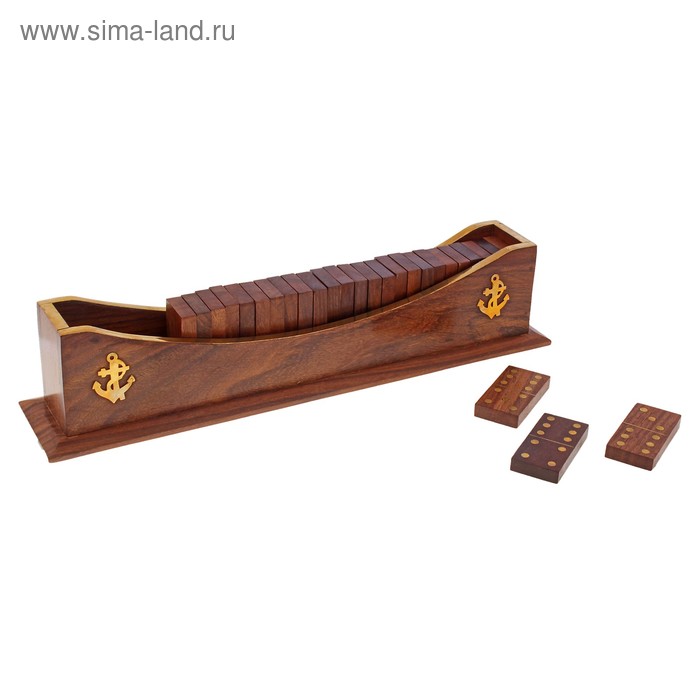 Домино "Лодка" дерево 28 шт 7х30х6 см
Домино "Лодка" дерево 28 шт 7х30х6 см