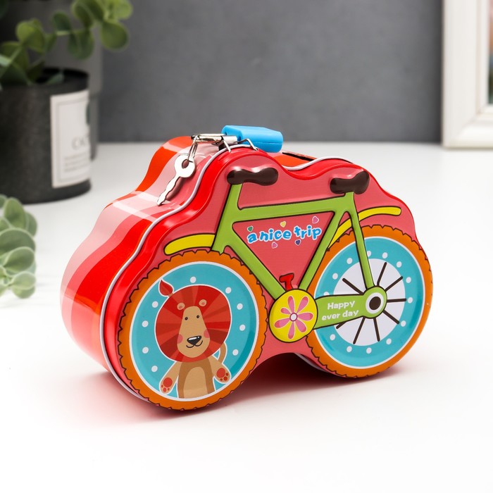 Копилка металл "Велосипед" с замком и ключами МИКС 6х14х9 см
Копилка металл "Велосипед" с замком и ключами МИКС 6х14х9 см