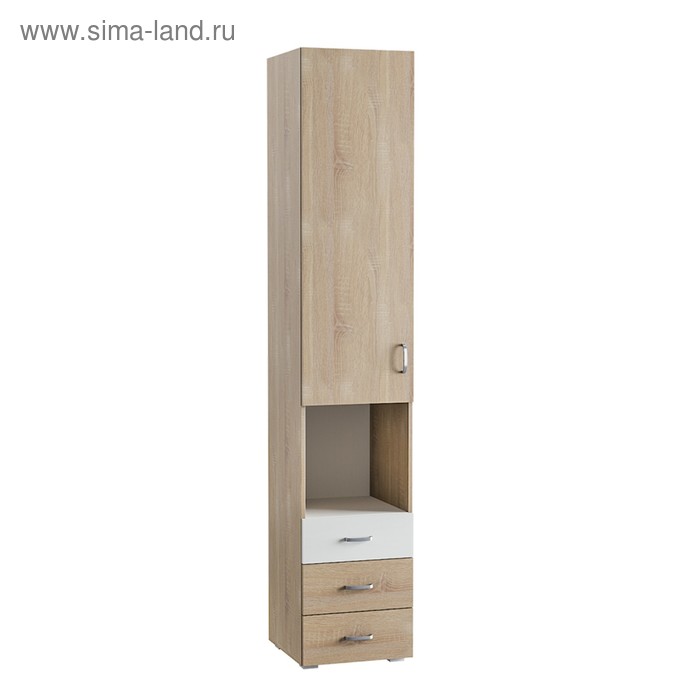 Пенал Линда 269, 422х440х2200, Дуб сонома/Белый
Пенал Линда 269, 422х440х2200, Дуб сонома/Белый